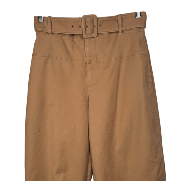 Everlane The Structured Cotton Belted Pant, Toasted Coconut, Size 8 - Picture 7 of 13